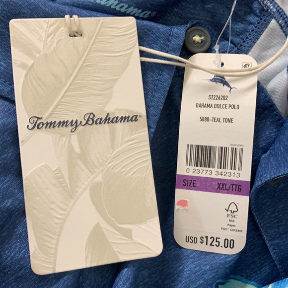 NWT TOMMY BAHAMA Men's Bahama Dolce Polo - Picture 7 of 9